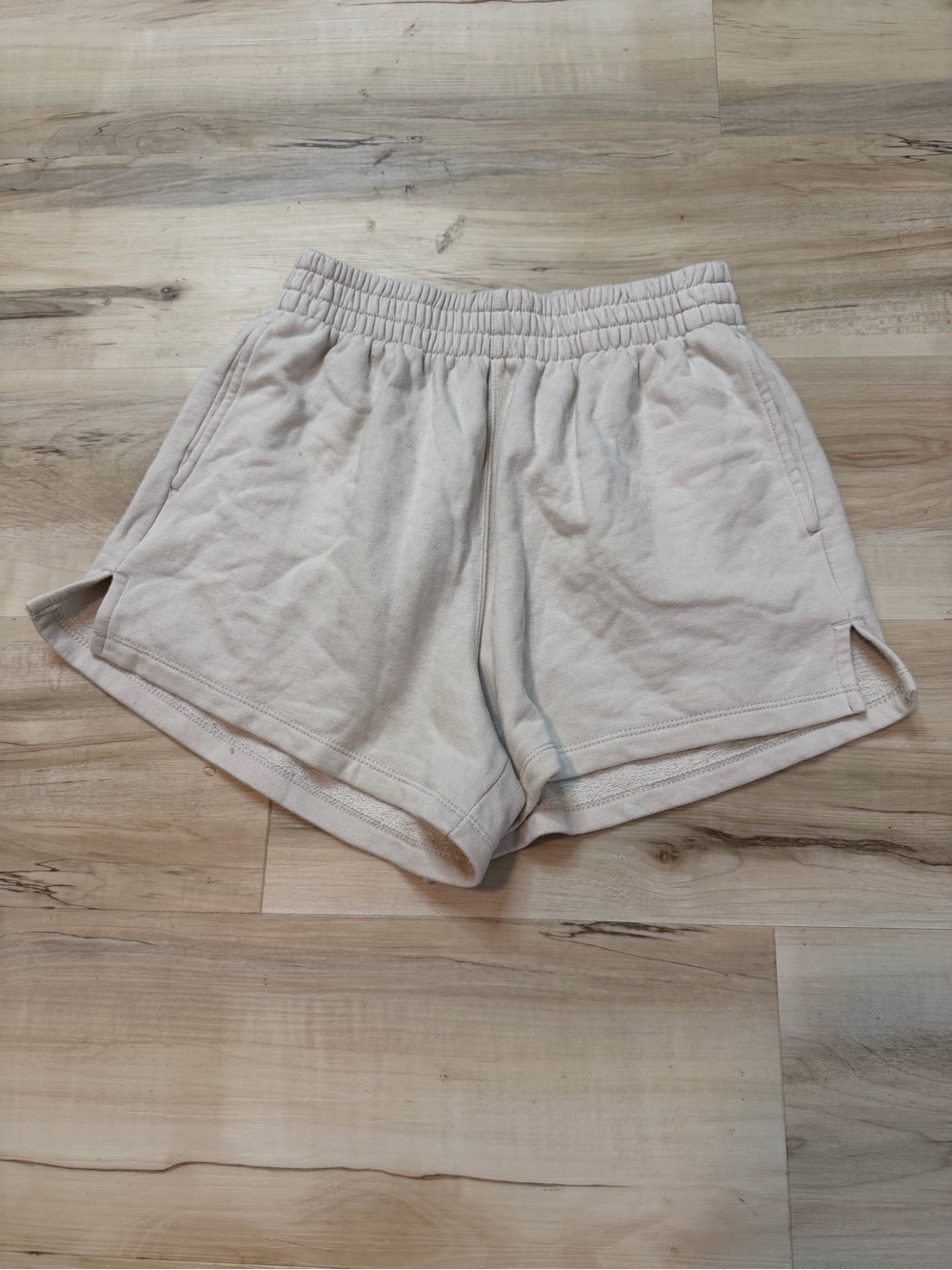 Abercrombie & Fitch Cream Cotton Shorts